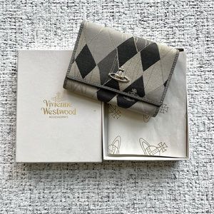 Vivienne Westwood wallet argyle EUC accessories blue and grey medium size